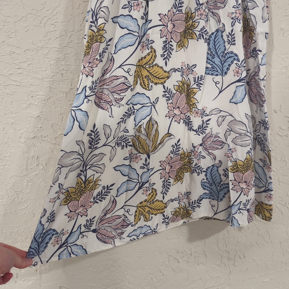 Rachel Zoe White Floral Sleeveless Dress Knee Length Women's 4 Easter Spring - Picture 6 of 16